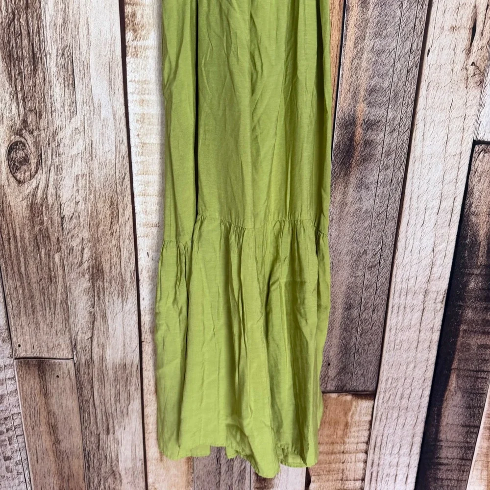 Abercrombie &‎ Fitch Dress Cutout Maxi Green Boho Coastal Resort Beach Summer XS